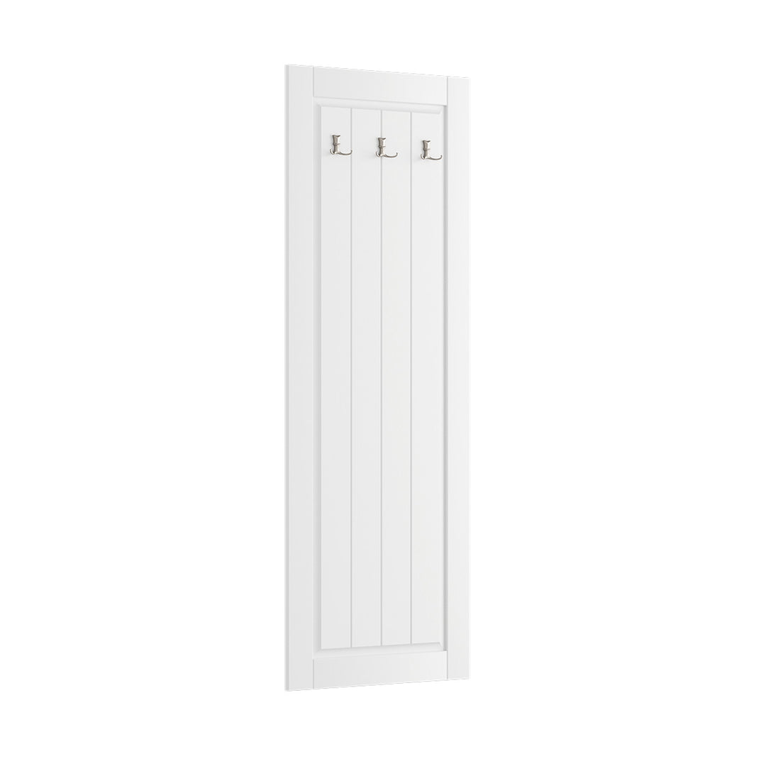 Bologna Elegant Solid Wood Pine Coat Rack | color white