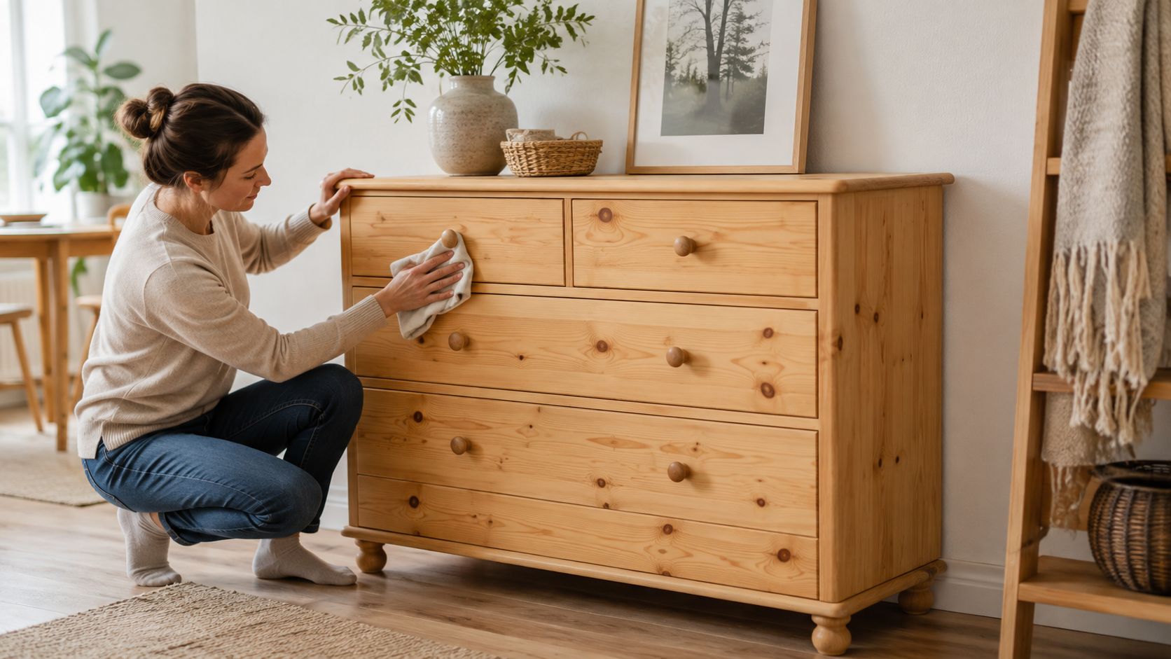 KIEFER MASSIVHOLZ RICHTIG PFLEGEN: 10 TIPPS FÜR LANGLEBIGE MÖBEL