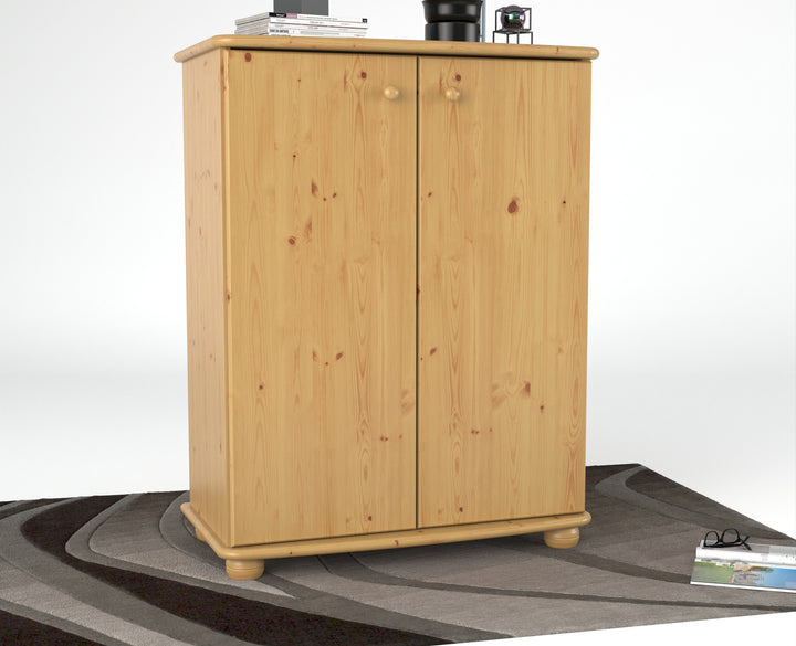 Anika dresser sideboard | with clothes rail | 2-door | 100% organic pine