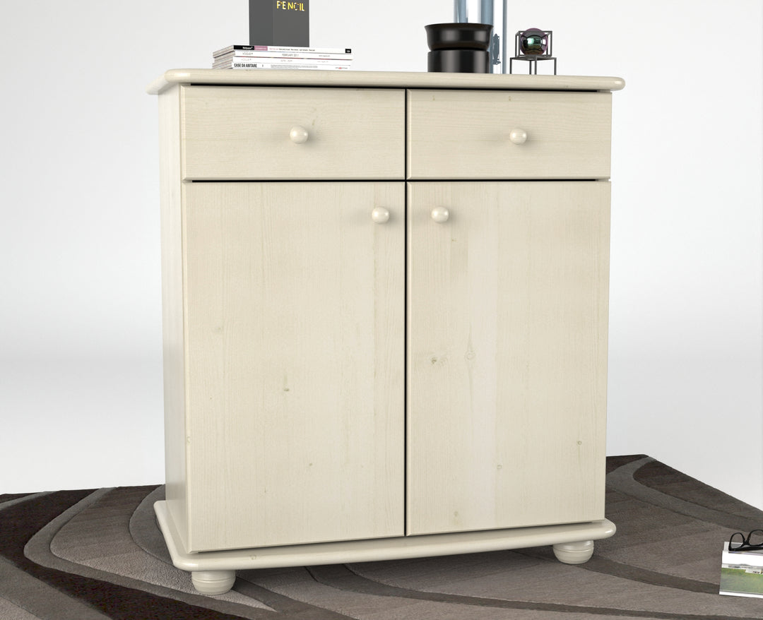 Anika dresser sideboard | Sideboard | 2 drawers 2 doors 2 shelves | 100% organic pine solid wood