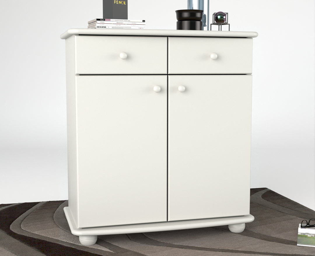 Anika dresser sideboard | Sideboard | 2 drawers 2 doors 2 shelves | 100% organic pine solid wood