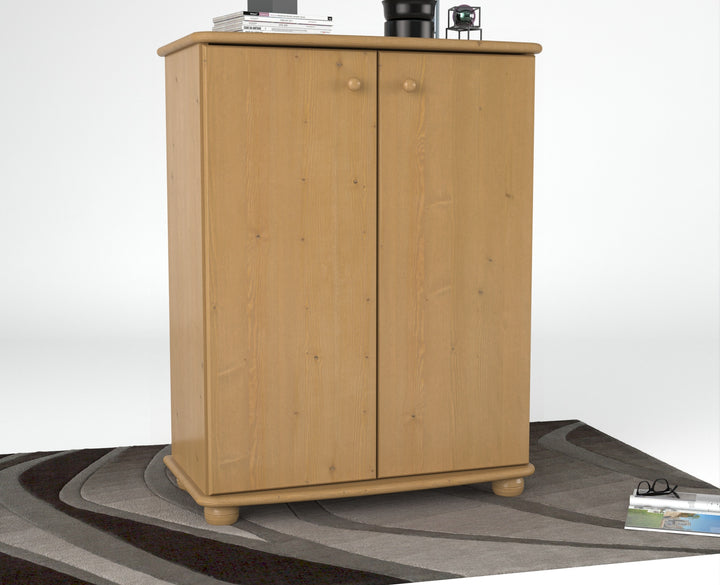 Anika dresser sideboard | with clothes rail | 2-door | 100% organic pine