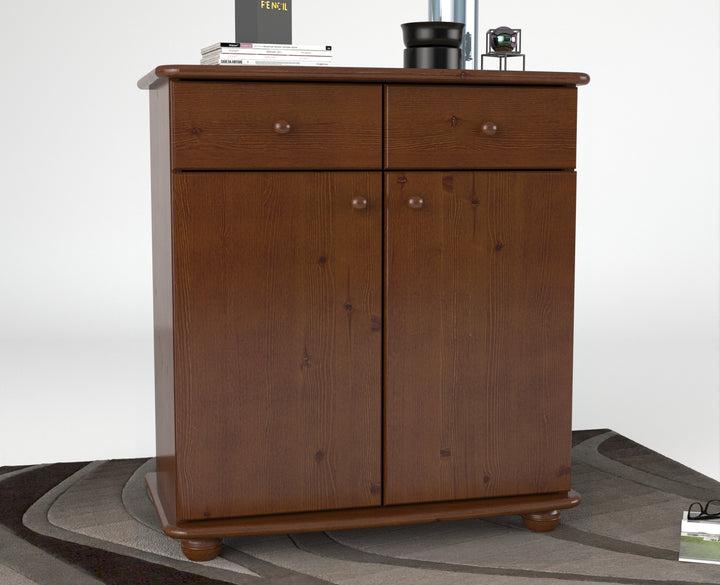 Anika dresser sideboard | Sideboard | 2 drawers 2 doors 2 shelves | 100% organic pine solid wood