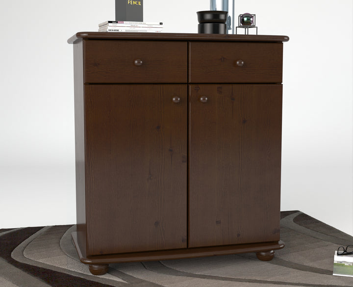 Anika dresser sideboard | Sideboard | 2 drawers 2 doors 2 shelves | 100% organic pine solid wood