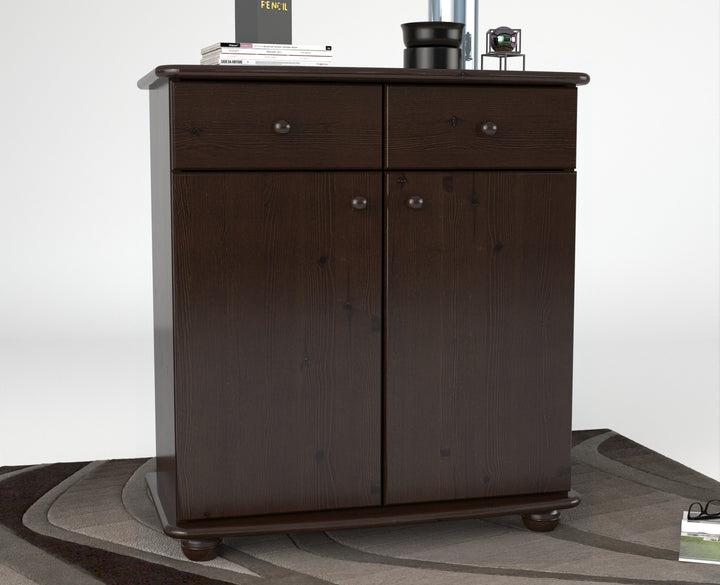 Anika dresser sideboard | Sideboard | 2 drawers 2 doors 2 shelves | 100% organic pine solid wood