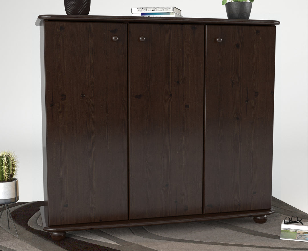 Anika dresser sideboard 110 | Sideboard | 3 doors with shelves | 100% organic pine solid wood