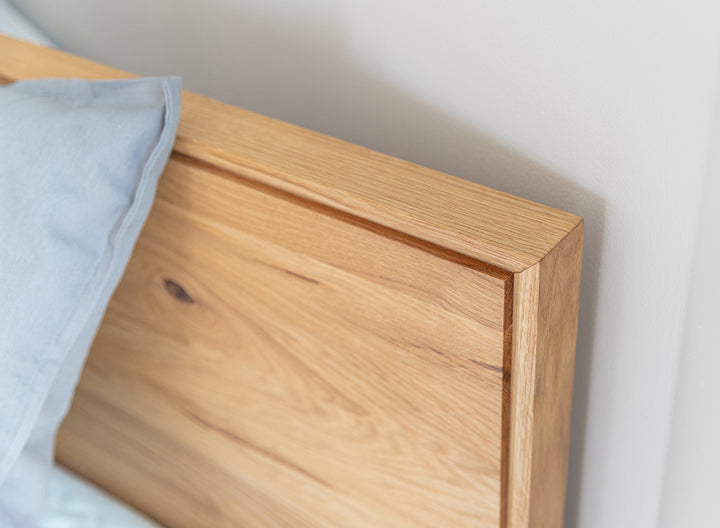 Arona solid wood oak bed 140-180cm | Oiled oak