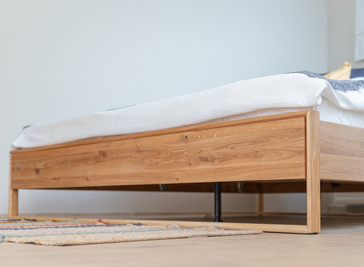 Arona solid wood oak bed 140-180cm | Oiled oak