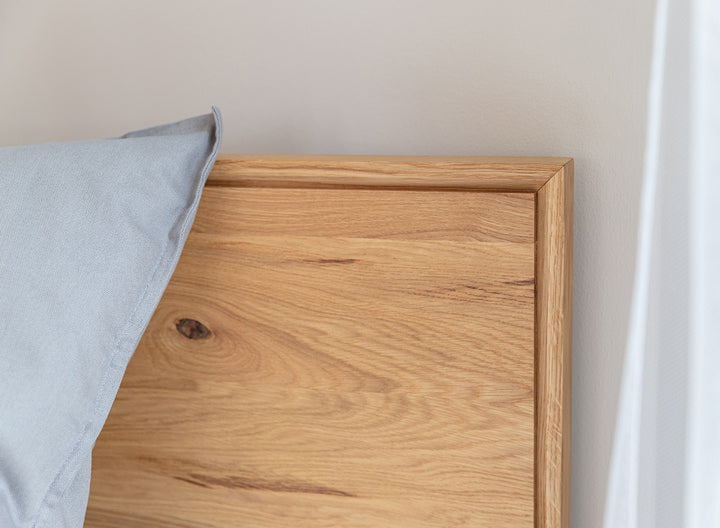 Arona solid wood oak bed 140-180cm | Oiled oak