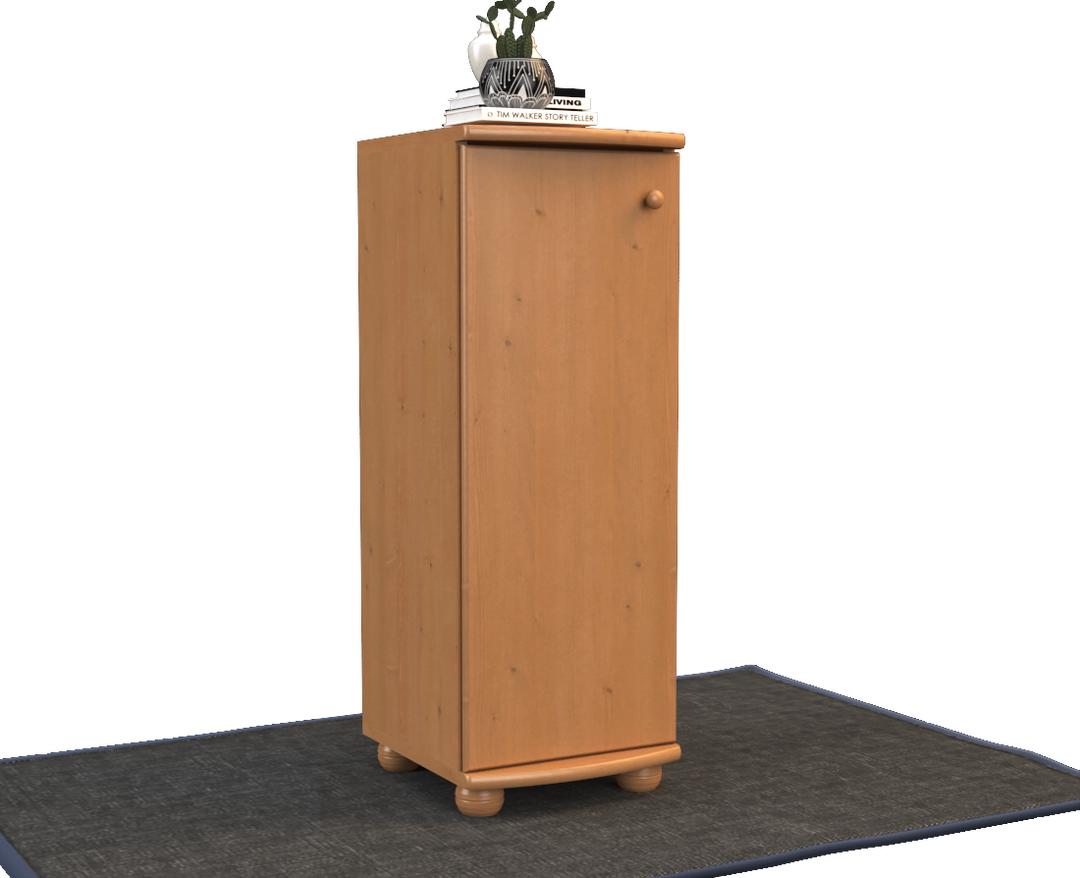 Anika solid pine chest of drawers | 1-door | 3 shelves | 100% organic pine
