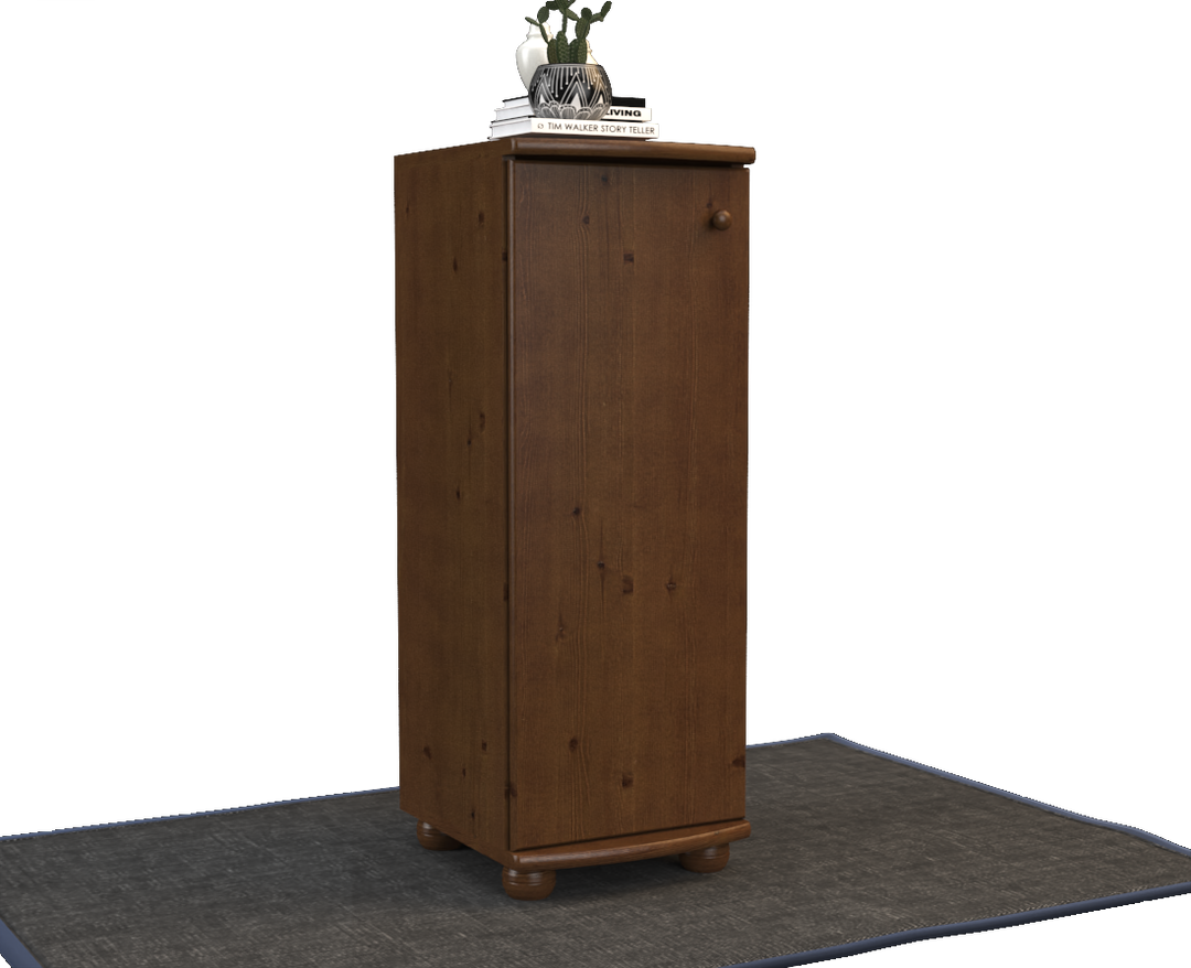 Anika solid pine chest of drawers | 1-door | 3 shelves | 100% organic pine