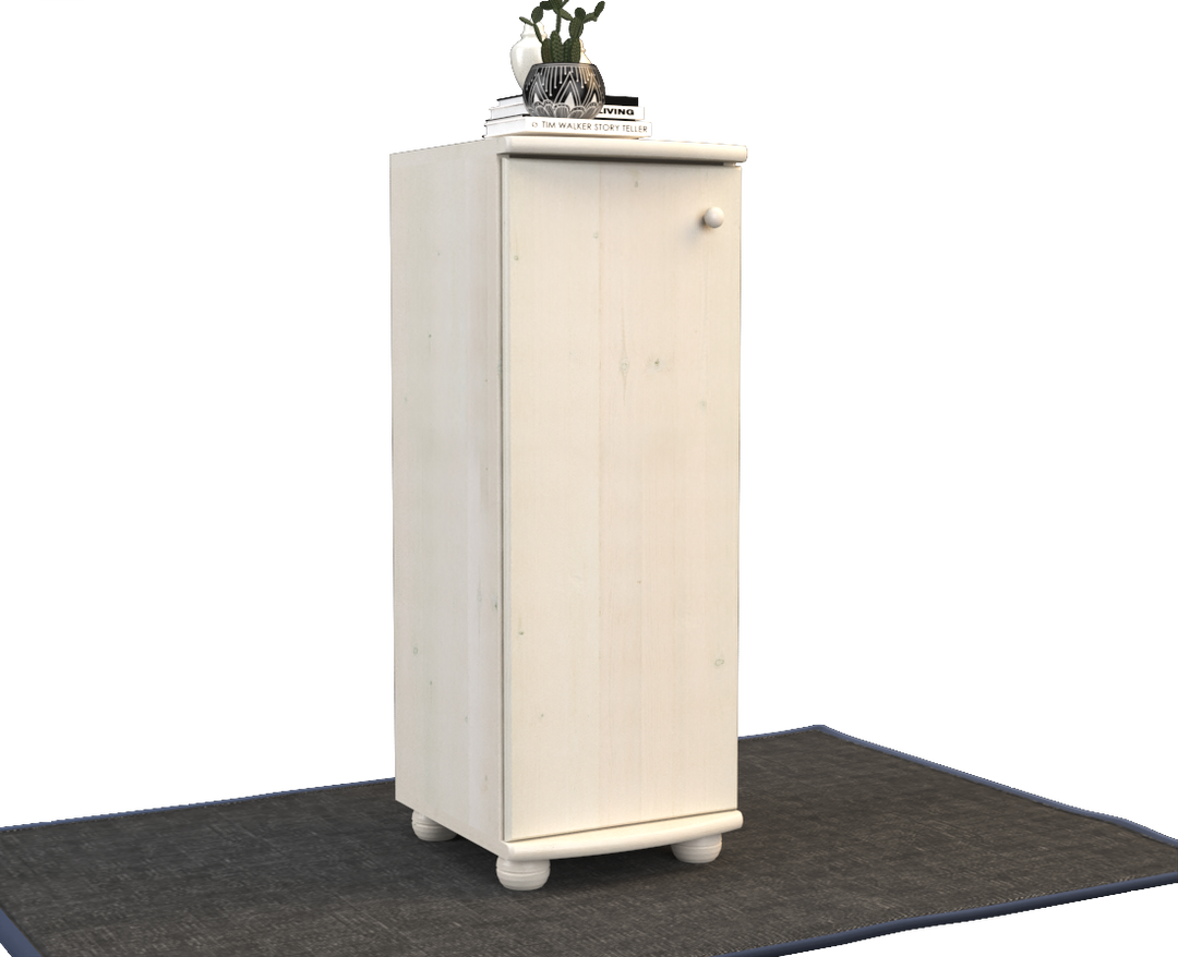 Anika solid pine chest of drawers | 1-door | 3 shelves | 100% organic pine