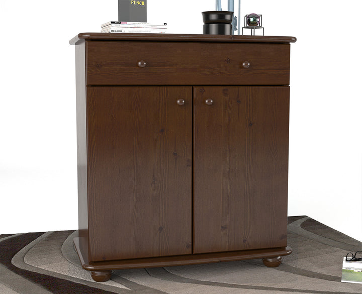 Anika solid pine chest of drawers | 2-door 1-drawer | 100% organic pine