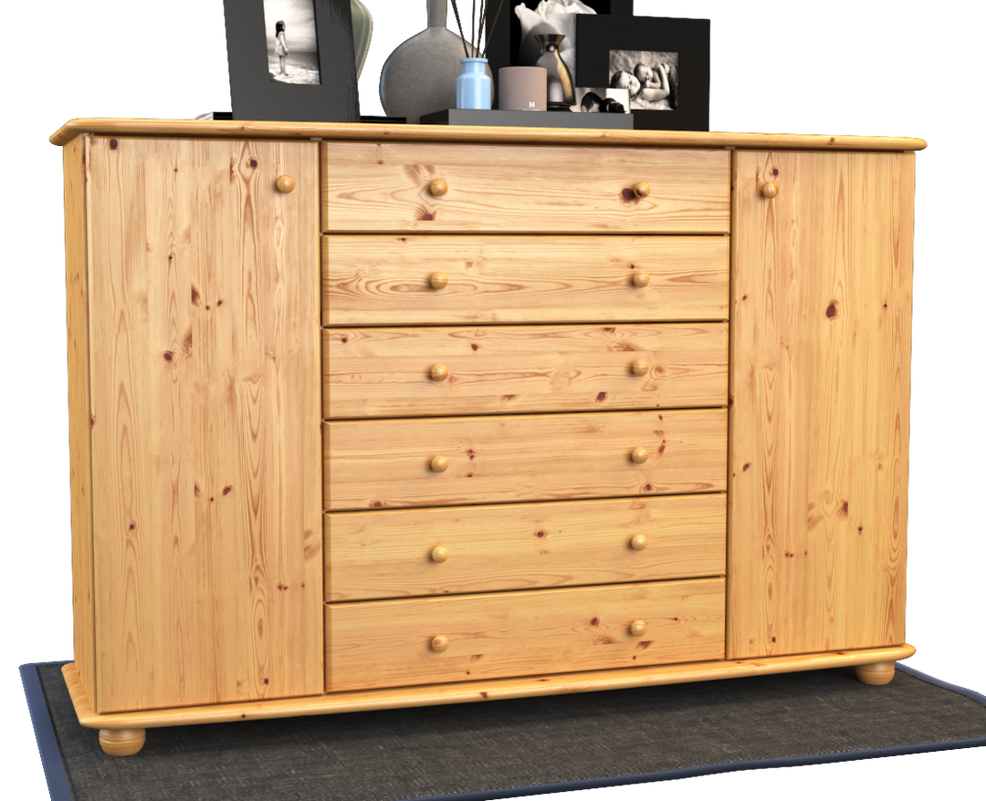 Anika Kommode XL Kiefer Massivholz