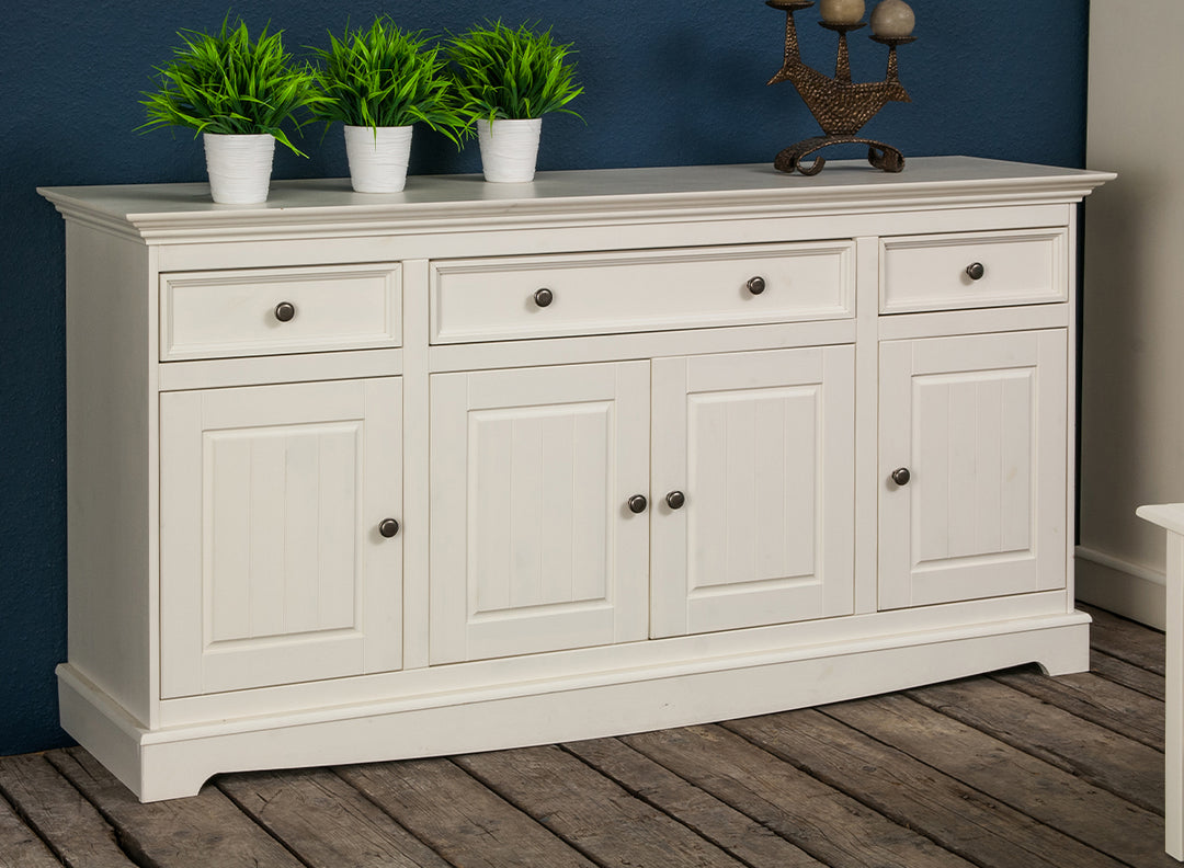 Bologna Elegant solid wood pine chest of drawers 4.3 | color white