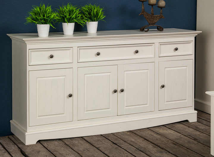 Bologna Elegant solid wood pine chest of drawers 4.3 | color white