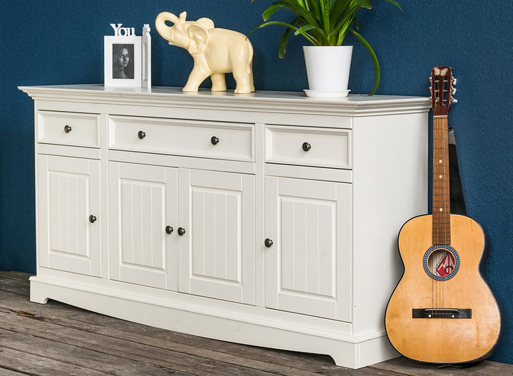 Bologna Elegant solid wood pine chest of drawers 4.3 | color white