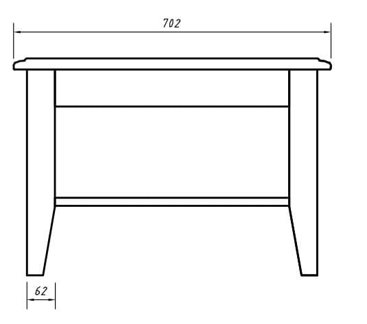 Bologna Elegant Solid Wood Pine Small Coffee Table | Color white - oak