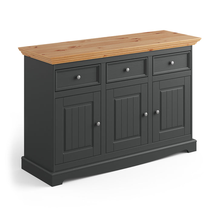 Bologna Elegant solid wood pine chest of drawers 3.3 | Color graphite - pine