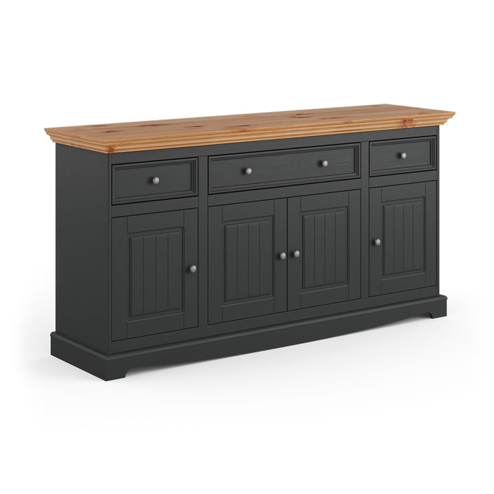 Bologna Elegant solid wood pine chest of drawers 4.3 | Color graphite - pine