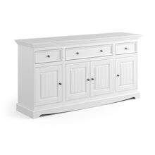 Bologna Elegante Massivholz Kiefer Kommode 4.3 | Farbe weiß