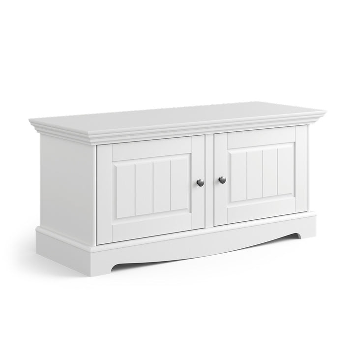 Bologna Elegant Solid Wood Pine Chest of Drawers Shoe Cabinet 2.0 | color white