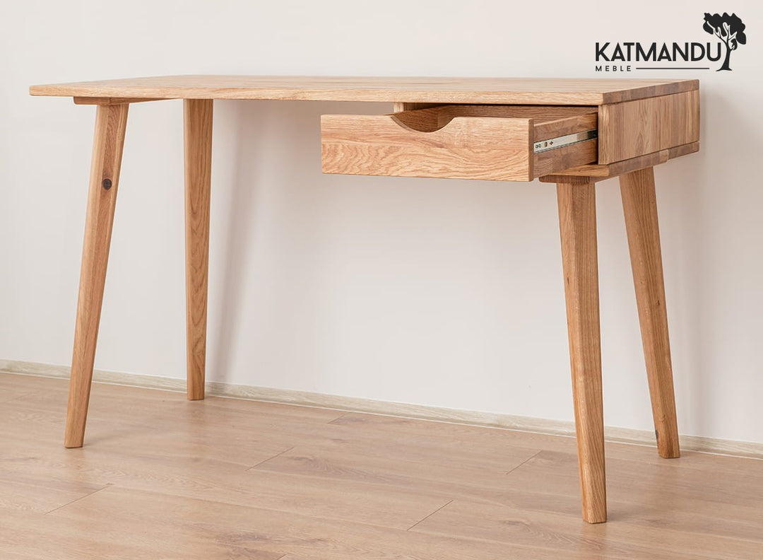 Savona solid wood oak table desk 120cm