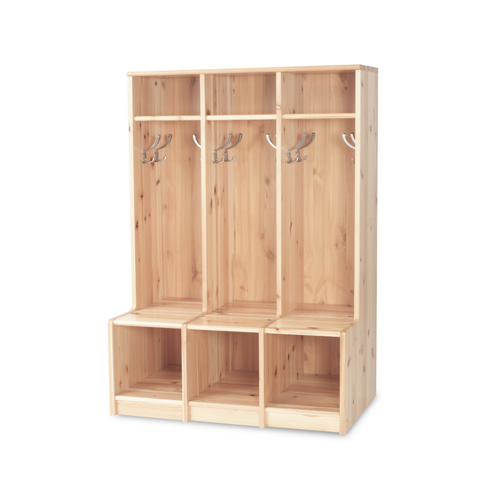 Eva Kinder Garderobe | 100% Bio Kiefer Massivholz