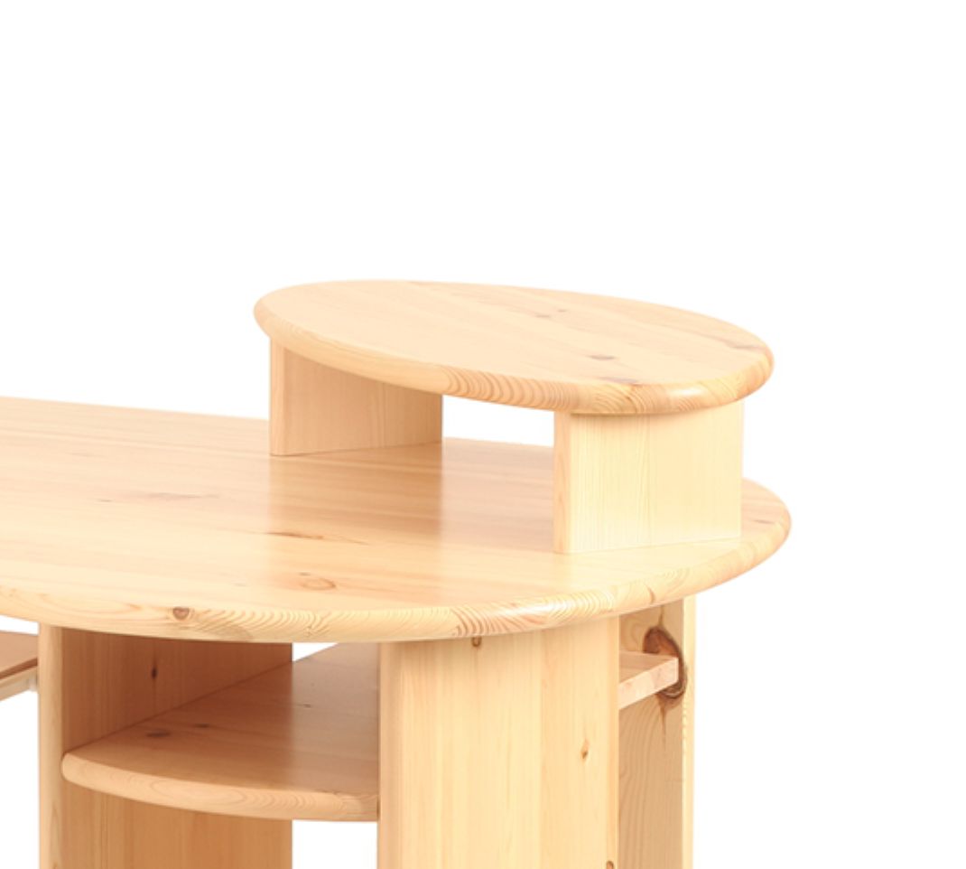 Vanessa Desk/Office Table Monitor Stand | 100% organic solid pine wood