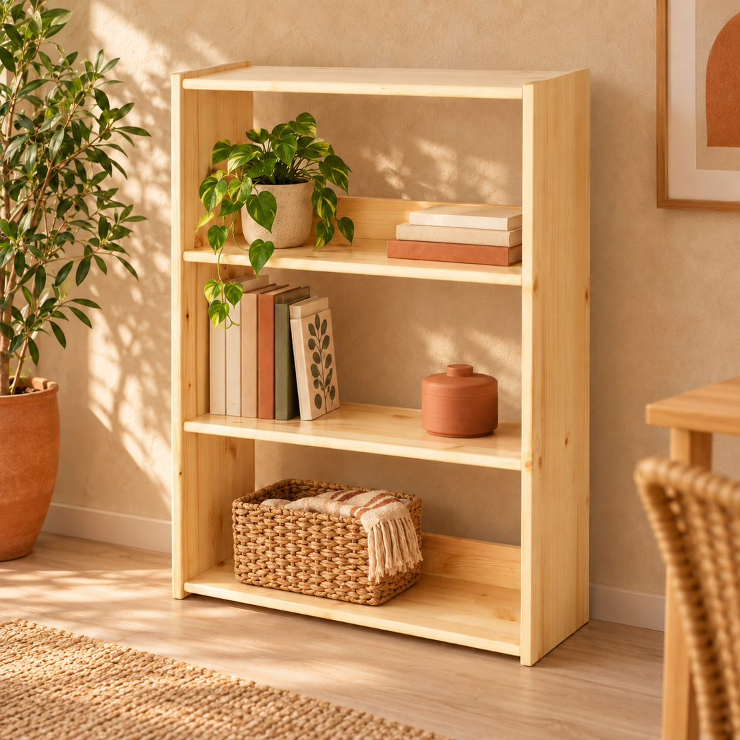 kiefer_massivholz_Vanessa Standregal aus Kiefer – Natur