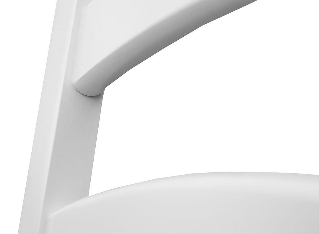 Bologna Elegante Massivholz Stuhl 01 | Farbe weiß