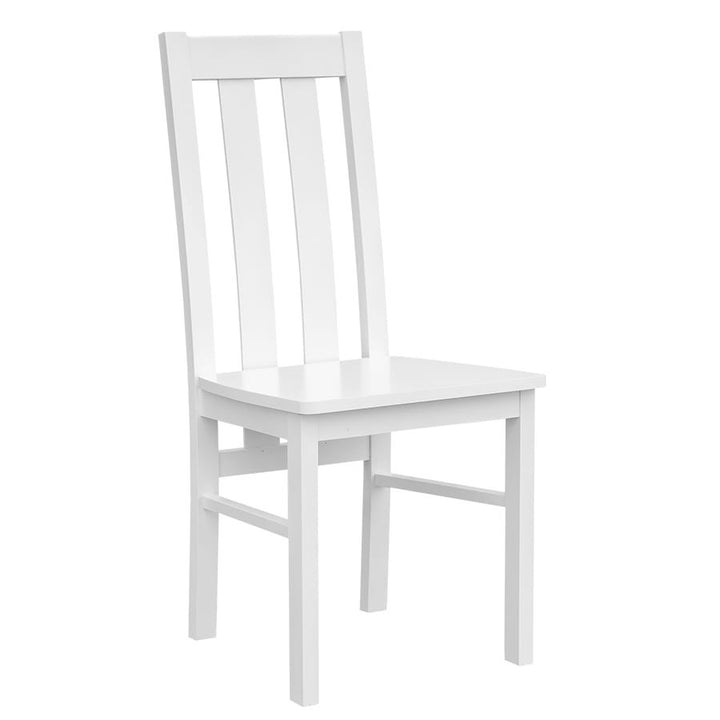 Bologna Elegante Massivholz Stuhl 10 | Farbe weiß