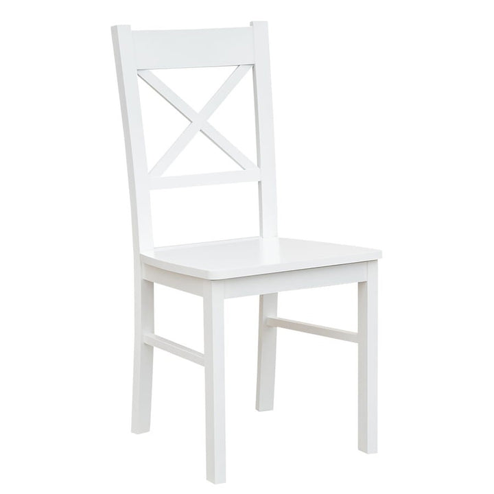 Bologna Elegante Massivholz Stuhl 22 | Farbe weiß