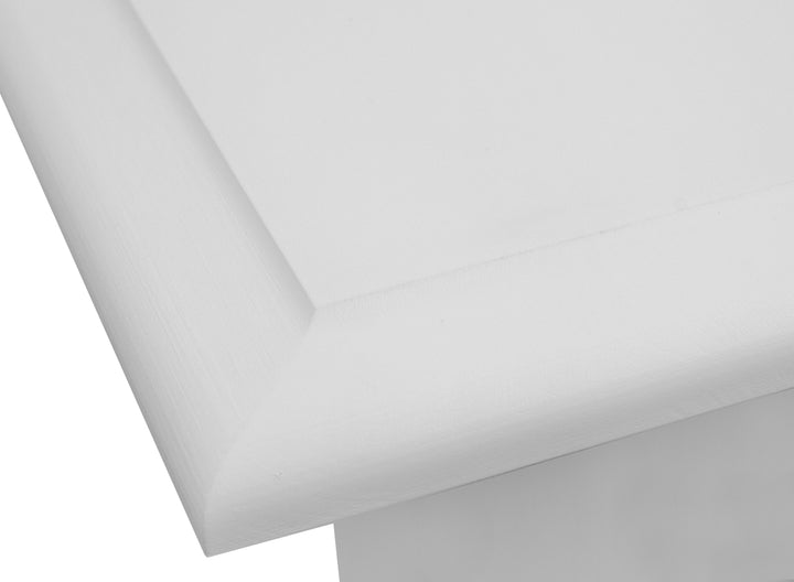 Bologna Elegante Massivholz Kiefer 5 Schubladen Kommode | Farbe weiß