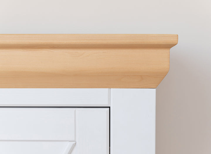 Milano Elite solid wood pine display cabinet 1.3 | Color white/pine