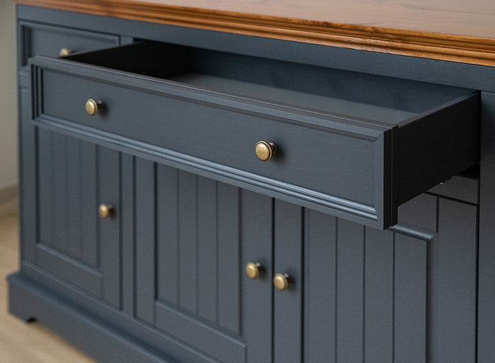 Bologna Elegant solid wood pine chest of drawers 4.3 | Color graphite - oak