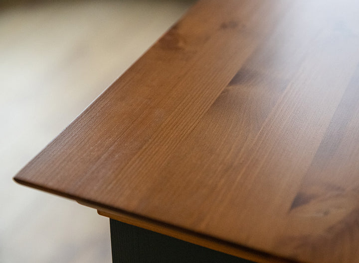 Bologna Elegant Solid Wood Bedside Table | Color graphite - oak