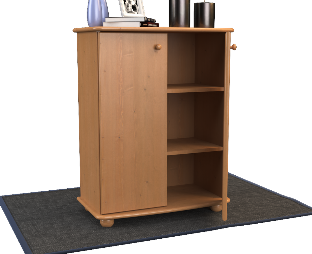 Anika chest of drawers 110 | Sideboard | Sideboard | 2 doors with shelves | 100% organic pine solid wood