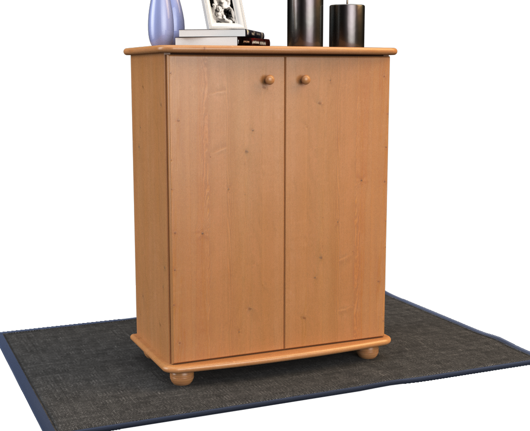 Anika chest of drawers 110 | Sideboard | Sideboard | 2 doors with shelves | 100% organic pine solid wood