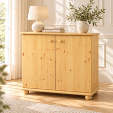 Claudia Kommode Bio Kiefer | Massivholz Sideboard | 2-Türig Anrichte aus 100% Kiefer