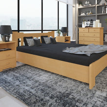 Leo pine bed with storage box | solid wood | natural wood | 100% organic bed including slatted frame