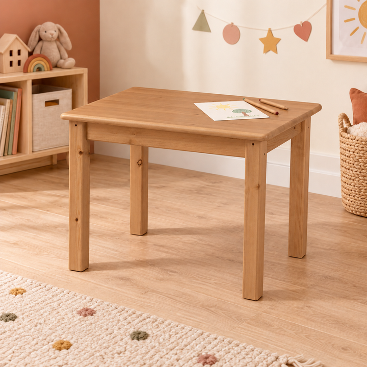 kiefer_massivholz_Leo kindertisch – cappuccino