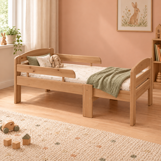 kiefer_massivholz_Leo mitwachsendes Kinderbett – cappuccino