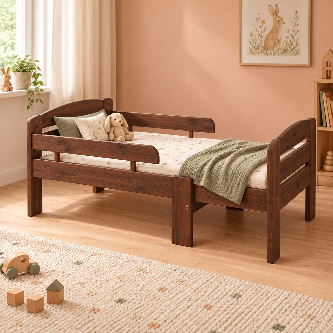 kiefer_massivholz_Leo mitwachsendes Kinderbett – kolonial