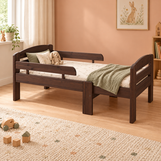 kiefer_massivholz_Leo mitwachsendes Kinderbett – wenge