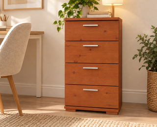 Nobis Kommode mit 4 Schubladen 74 cm – kirsch im Wohnambiente