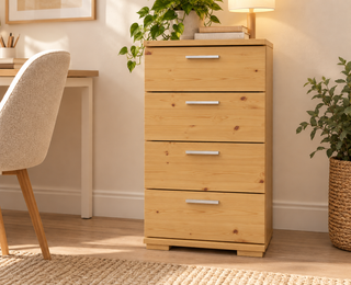 Nobis Kommode mit 4 Schubladen 74 cm – Natur im Wohnambiente