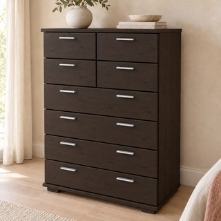 Nobis No-15-179 – Wenge, Massivholzkommode im sonnigen Wohnambiente