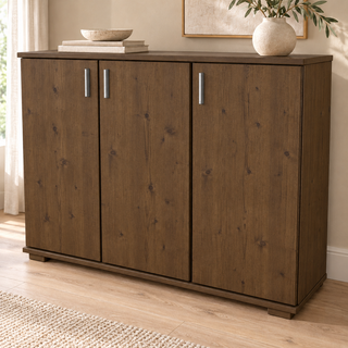 Nobis No-15-195 – Nussbaum, Massivholzkommode im sonnigen Wohnambiente