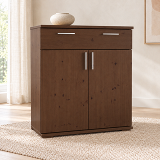 Nobis No-15-201 – Nussbaum, Massivholzkommode im sonnigen Wohnambiente